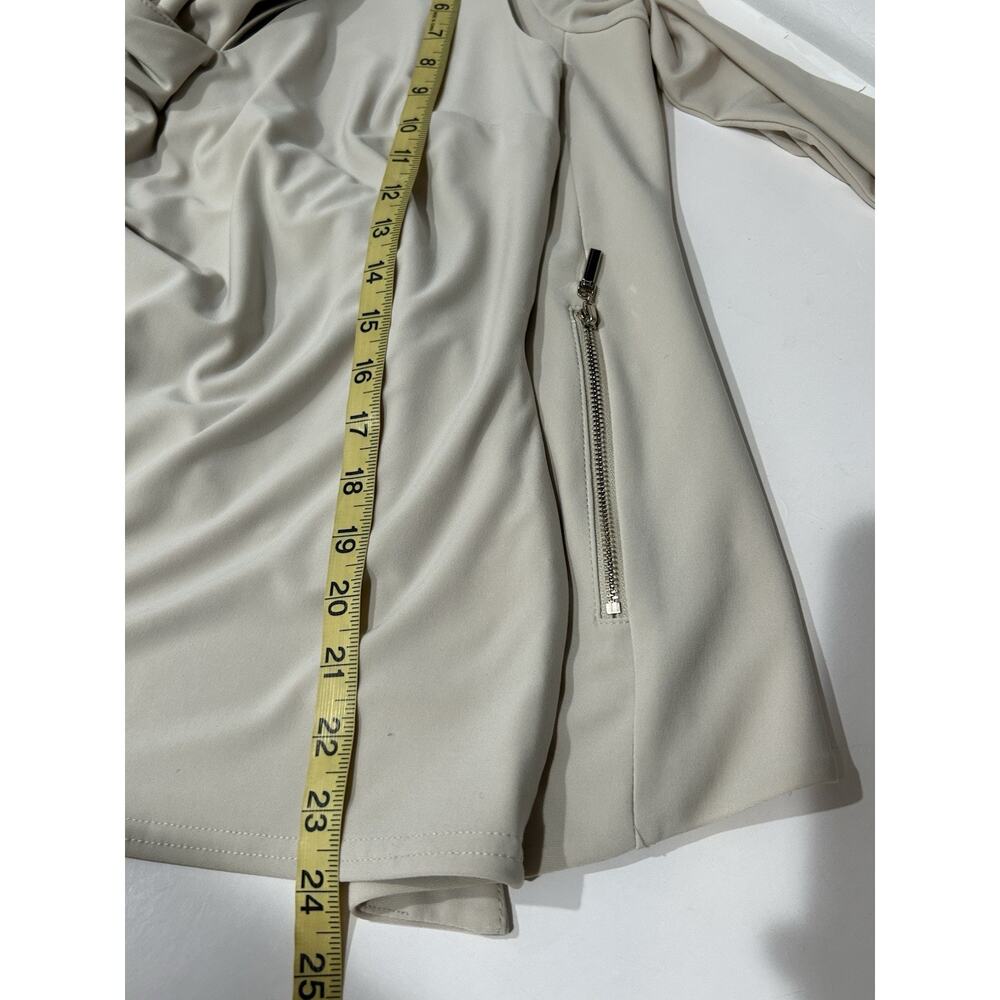 joseph ribkoff Set Of 3 Tank Top Blazer And Pants Beige jersey Fabric Size S/M - Picture 10 of 16